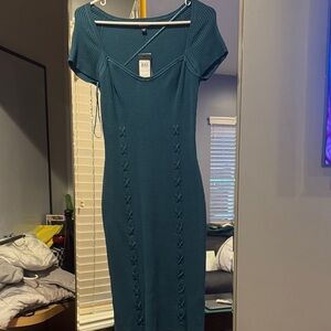 Mini Teal Dress